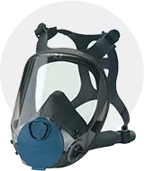 Masque utilisé pour l'aérogommage