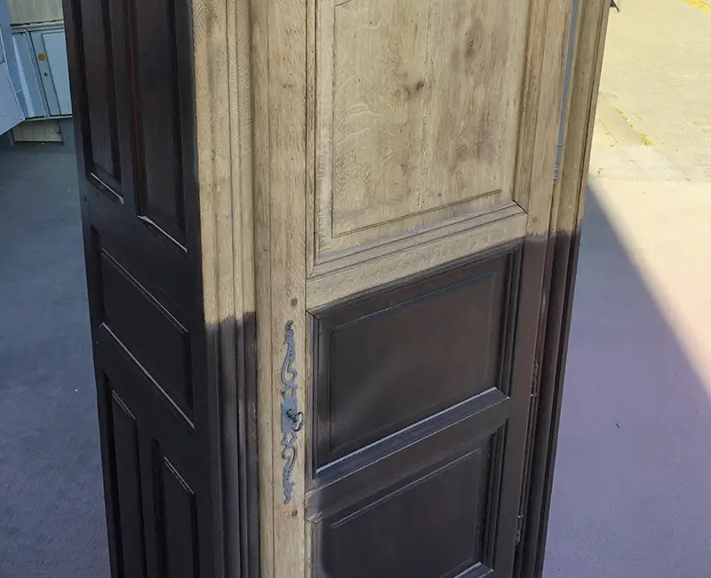 Aérogommage de boiserie